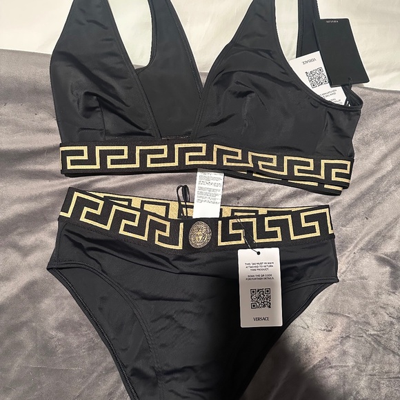 Versace Greca Border Swimsuit - Picture 1 of 2